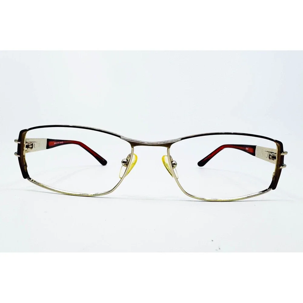 Splendor Eyeglass Frames Womens Brown SP 813 Rectangle Metal 53-16-135